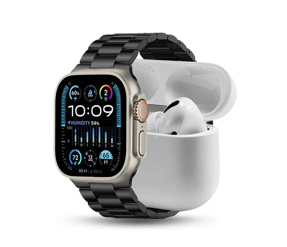 H20 10-in-1 Ultra Smart Watch Bundle (Includes 7 Straps, Silicone Case, and Earbuds)