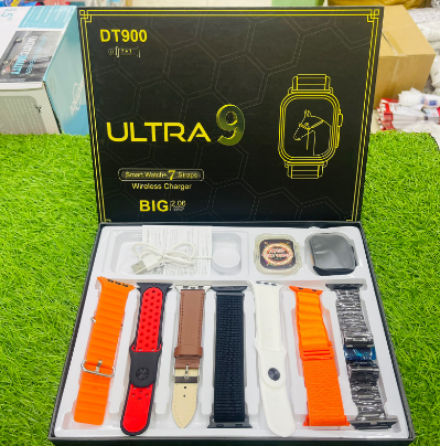 DT900 ULTRA SMART WATCH WITH 7 STRAPS