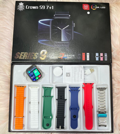 Crown Series 9 Smart Watch 7-in-1