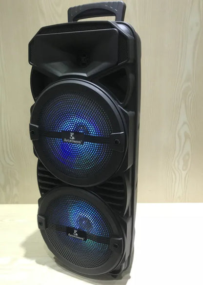 KTS-1745 Dual 8" Bluetooth Speaker with Mic and Remote