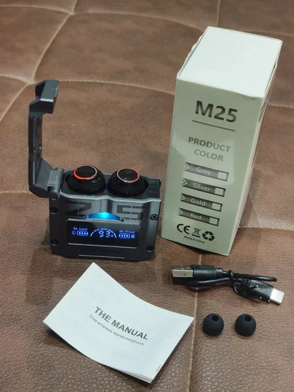 Original M25 TWS True Wireless Bluetooth 5.3 Earbuds