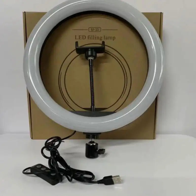 RGB LED Ring Light MJ33, 33cm (13-inch) with Phone Clip